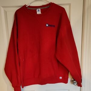 Russell Athletic Men's Red Crewneck Sweater